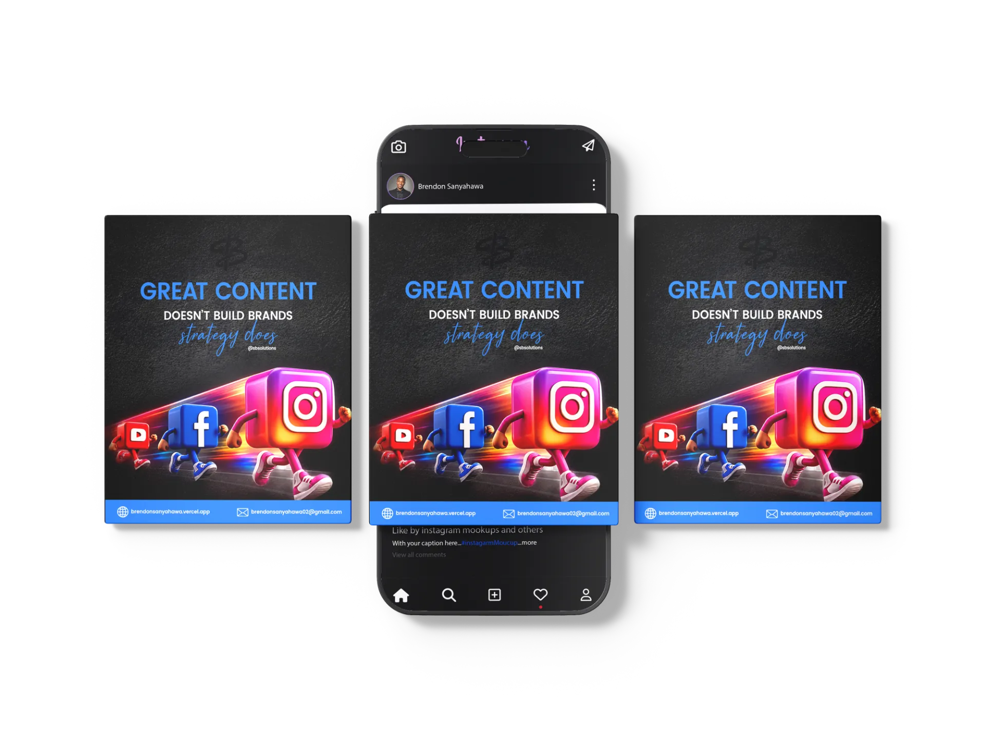 Great Content Poster graphic design